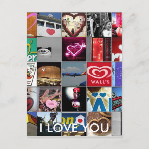I LOVE YOU POSTKARTE