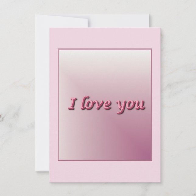 I love you. save the date (Vorderseite)