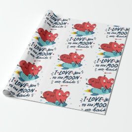 I love you to the moon and back geschenkpapier