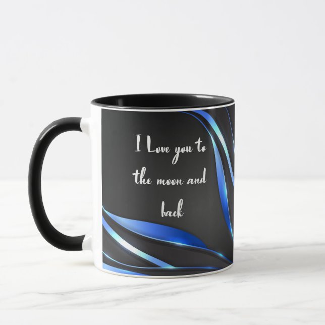 I love you to the moon and back tasse (Links)