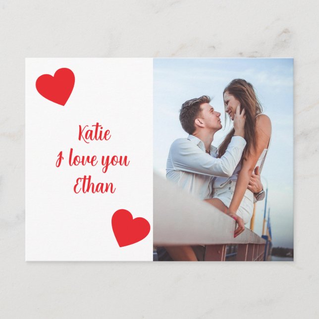 I Love You - Valentine's Day  Postkarte (Vorderseite)