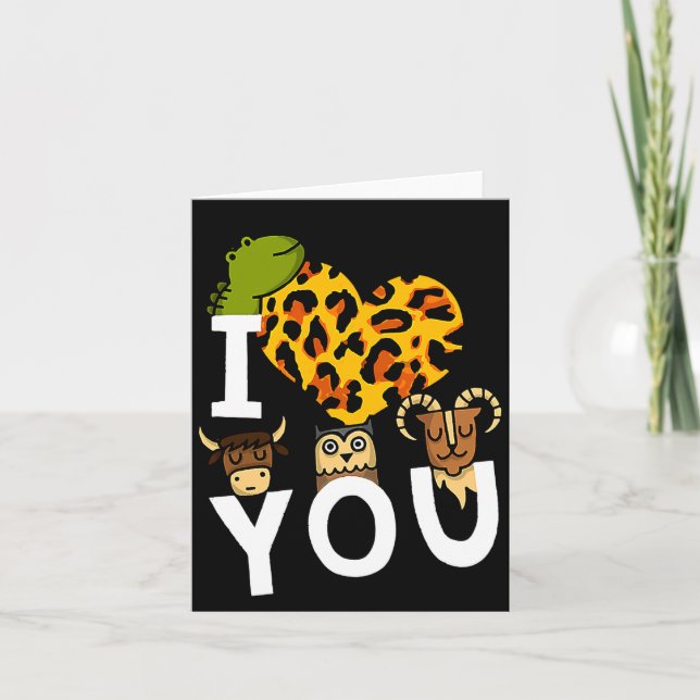 I Love You Valentines Day Romance For  Karte (Vorderseite)