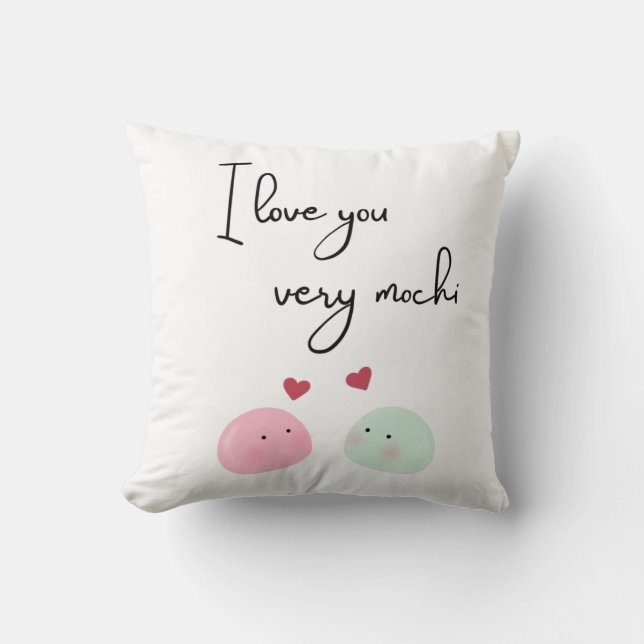 I love you very mochi kissen (Vorderseite)