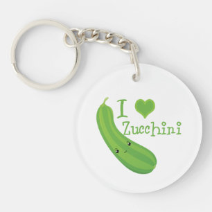 I Love Zucchini Smiling Kawaii Zucchini