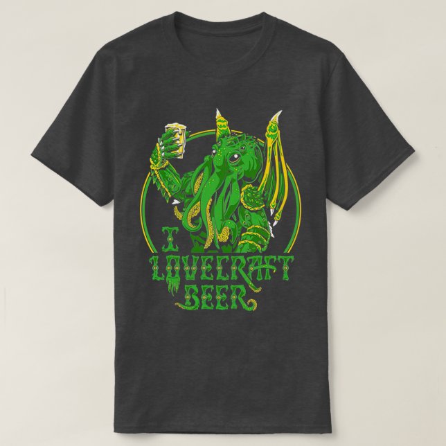 I LOVECRAFT BIER Premium TShirt (Design vorne)
