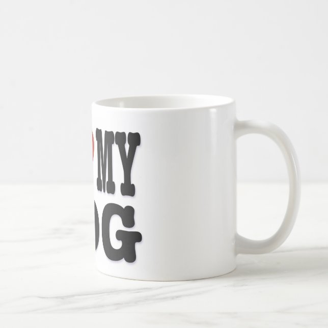 I LOVEMY HUND KAFFEETASSE (Rechts)
