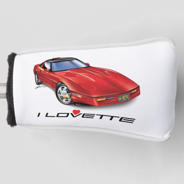 I LOVETTE UNIQUE CAR DESIGN GOLF HEAD COVER HEADCOVER (Vorderseite)