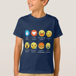 I lustige Sprüche Liebe-Fußballemoticon-(emoji) T-Shirt