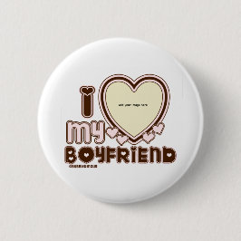 i luv braun bf button