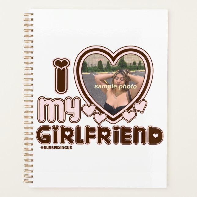 i luv gf teddy Bear Planer (Vorderseite)