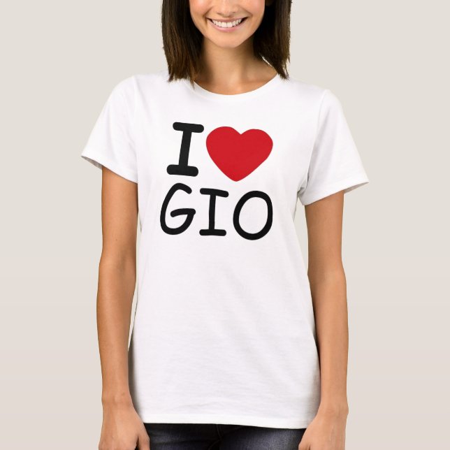 I LUV GIO T-Shirt (Vorderseite)