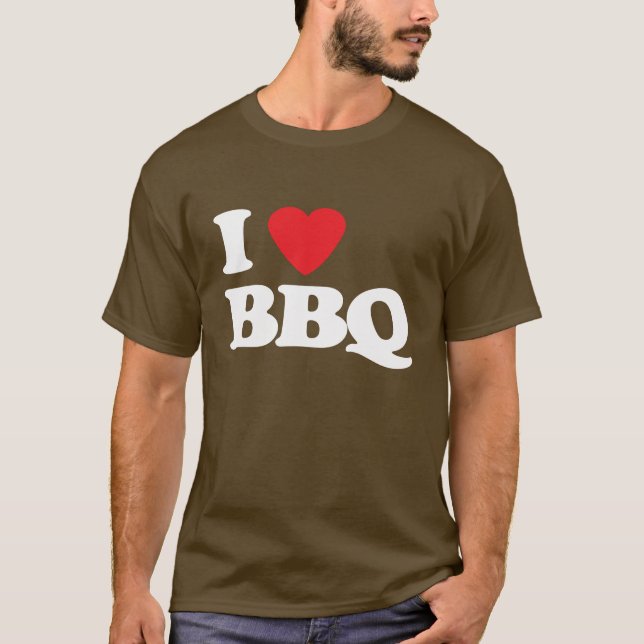 I Luv GRILLEN T-Shirt (Vorderseite)