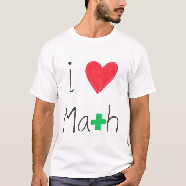 I Luv Mathe T-Shirt (Vorderseite)