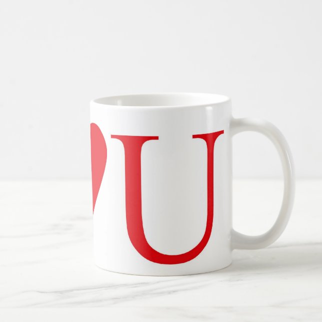 I LUV U KAFFEETASSE (Rechts)