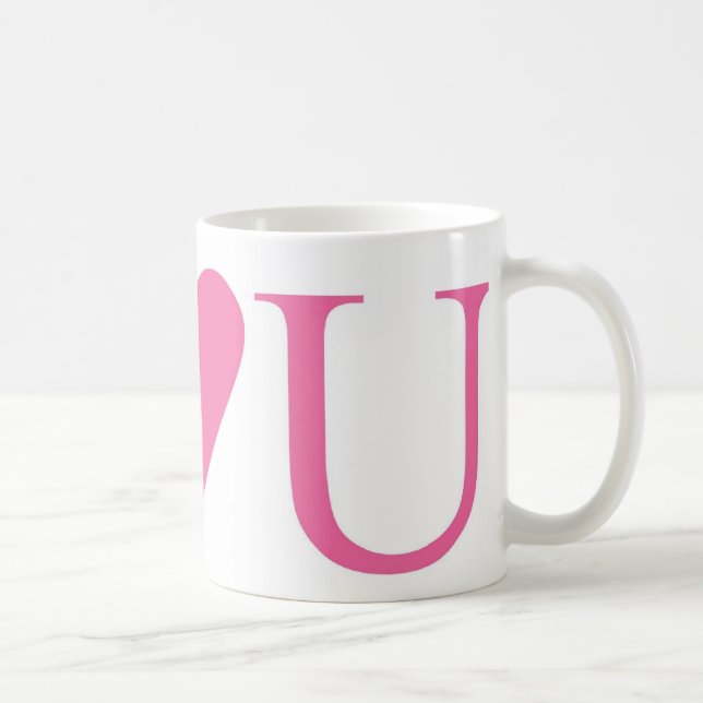 I LUV U KAFFEETASSE (Rechts)