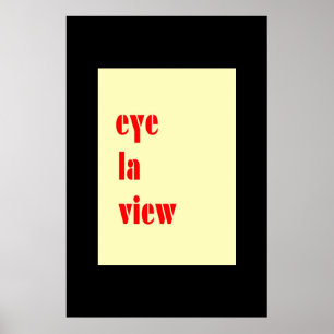 I LUV U Karte Poster