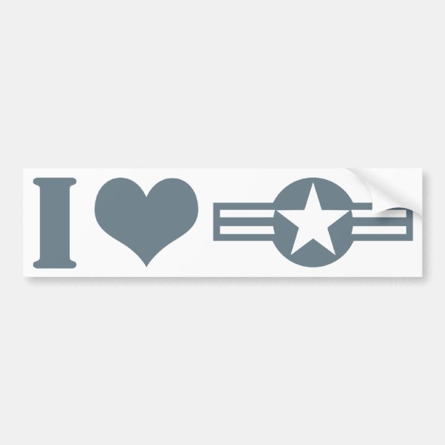 I Luv USA Autoaufkleber (Vorne)