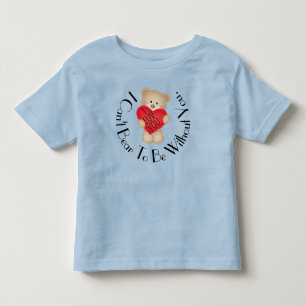 I Luv You Bear Toddler Fine Jersey T - Shirt