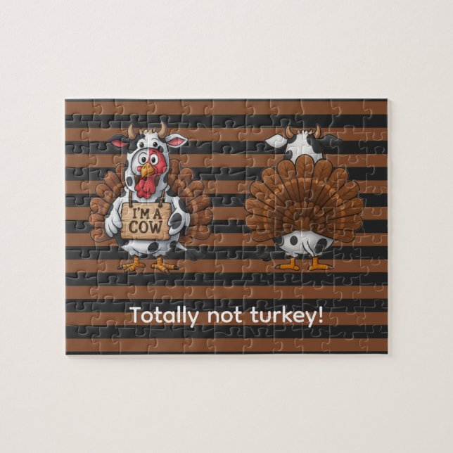 I’m a Cow Turkey | Funny Thanksgiving Disguise (Horizontal)
