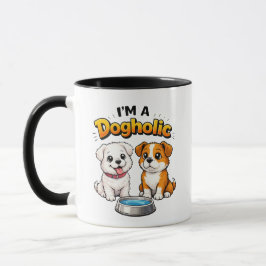 I’m A Dogholic Cute Puppies Tasse