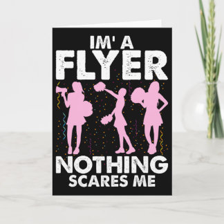 I’m A Flyer Nothing Scares Me Cheer Cheerleading C Karte