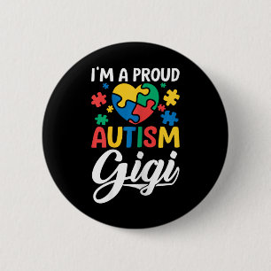 I M A Proud Gigi Liebe Heart Autism Awareness Puzz Button