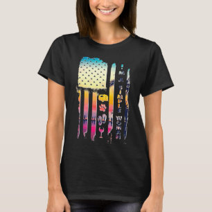 I M A Simple Women Camping Wine Gedreht T-Shirt