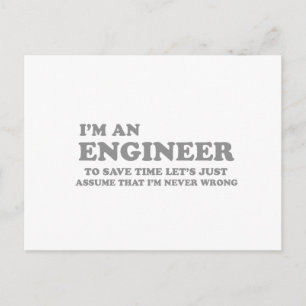 I’m an Engineer Postkarte