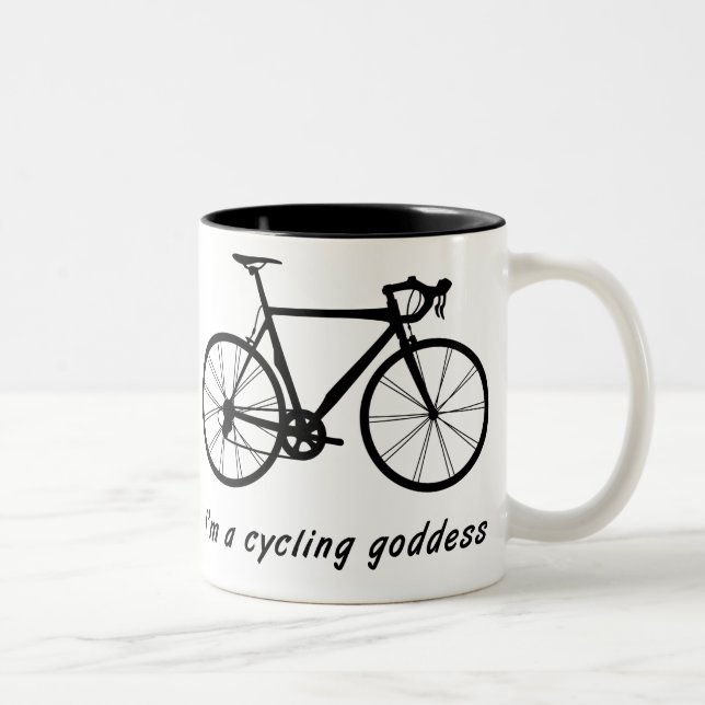 I " m eine radfahrengöttin zweifarbige tasse (Rechts)