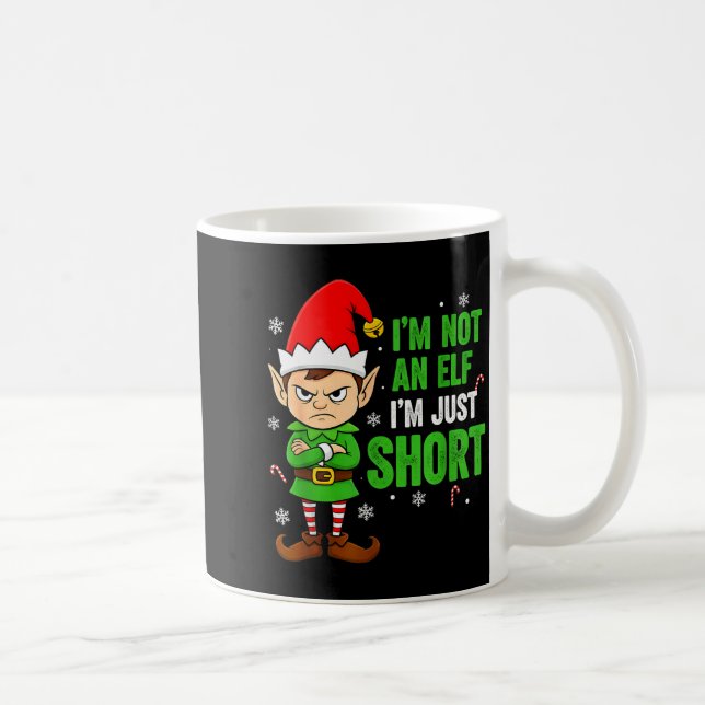 I’m Just Short Funny Elf Christmas  Kaffeetasse (Rechts)
