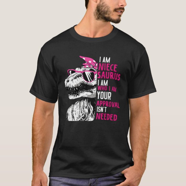 I m Niece Saurus Dinosaur Mothers Day Nieceosaurus T-Shirt (Vorderseite)