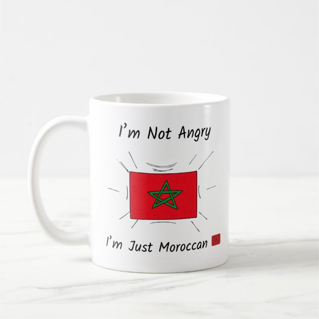 I’m Not Angry I’m Just Moroccan Mug (Gauche)