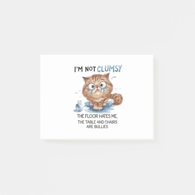 I’m Not Clumsy  Post-it Klebezettel (Vorderseite)