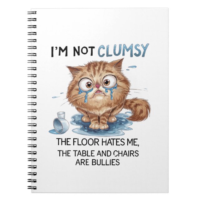 I’m Not Clumsy the Flor Hates Me  Notizblock (Vorderseite)