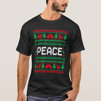 I m Peace I Come in Peace Couple Uggne Weihnachten T-Shirt