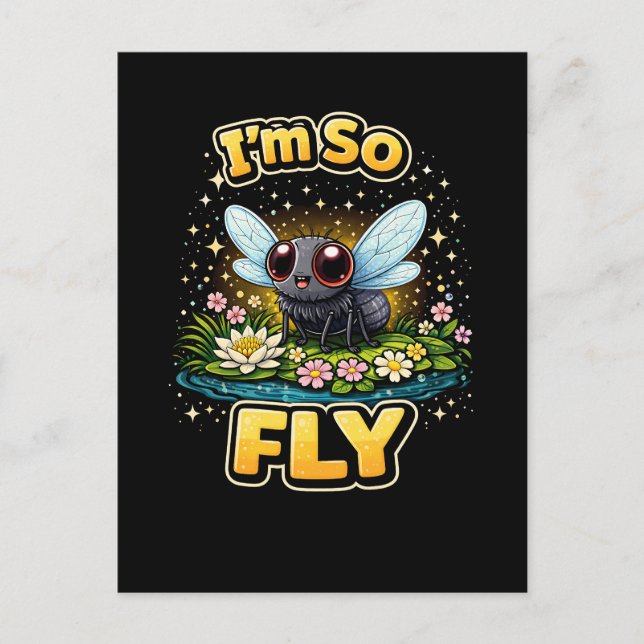I’m So Fly Postkarte (Vorderseite)