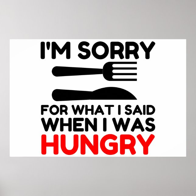 I’m Sorry For What I Said Poster (Vorne)