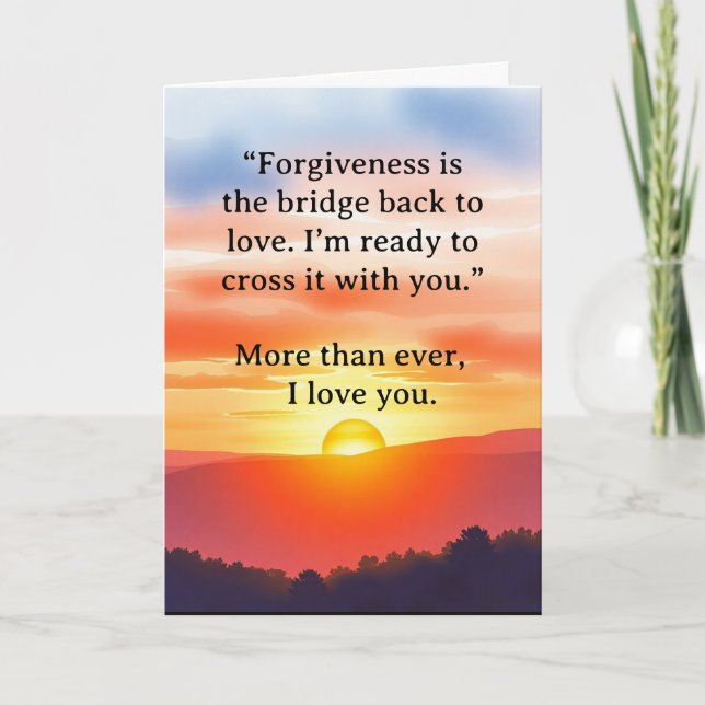 I’m Sorry Relationship Card Karte (Vorderseite)