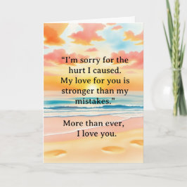 I’m Sorry Relationship Card Karte
