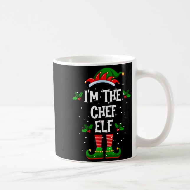 I’m The Chef Elf Christmas Xmas Pajama Pj Men Wome Kaffeetasse (Rechts)