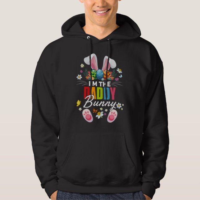 I m The Daddy Bunny Matching Family Easter Day Par Hoodie (Vorderseite)