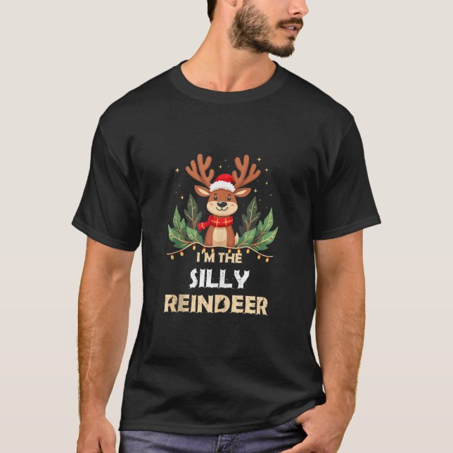 I m The SILLY Reindeer Christmas Matching Tank Top (Vorderseite)