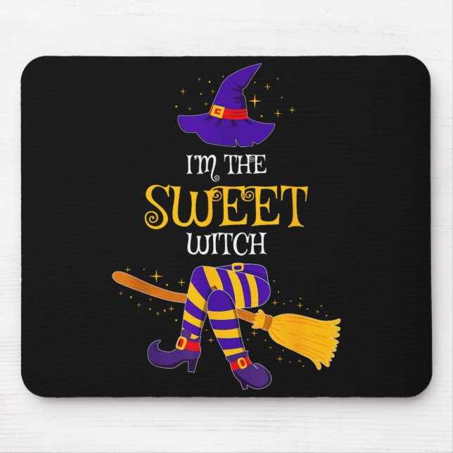 I’m The Sweet Witch Family Matching Costume Hallow Mousepad (Vorne)