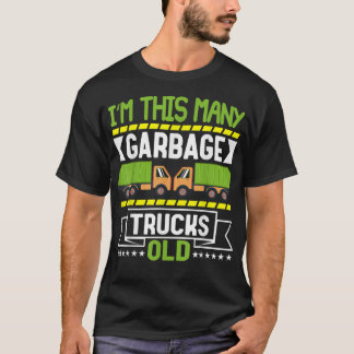 I’m this many Garbage Trucks Old 2nd Birthday T-Shirt