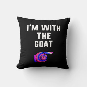 I’m With Goat Tie Dye Halloween Matching Pärchen Kissen