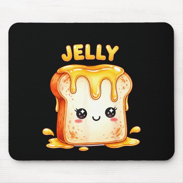 I’m With The Jelly Funny Matching Couple Cute Kawa Mousepad (Vorne)