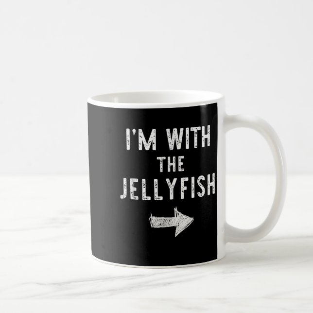 I’m With The Jellyfish Halloween Couple Costume Je Kaffeetasse (Rechts)