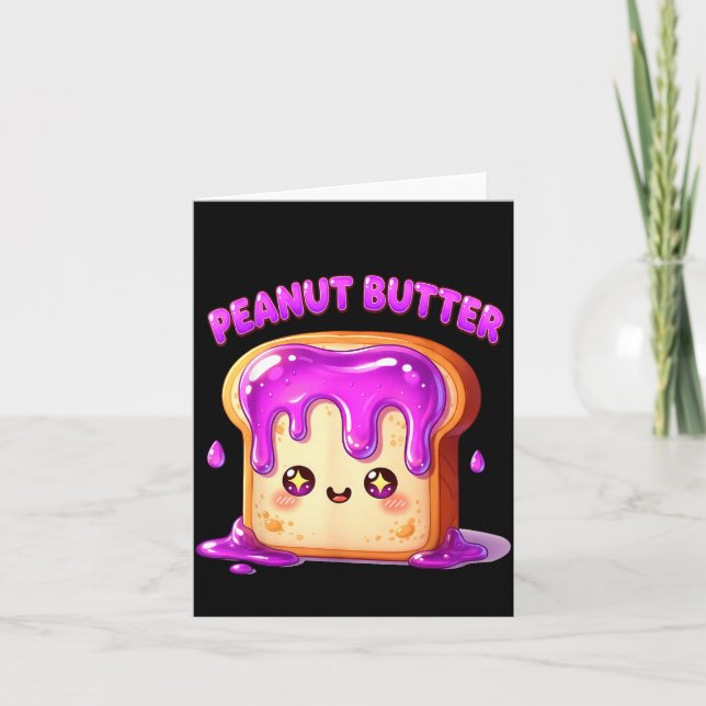 I’m With The Peanut Butter Funny Matching Couple C Karte (Vorderseite)