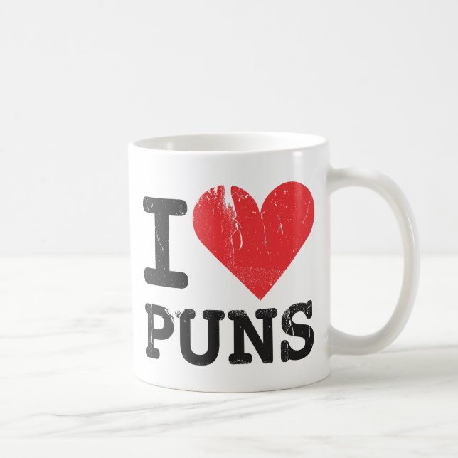 I macht Liebe klassische weiße Tasse ein Wortspiel (Rechts)