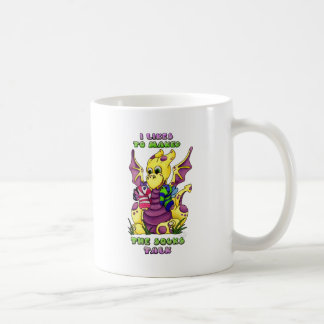 I mag das Socken-Gespräch niedlichen Babydrachen Kaffeetasse